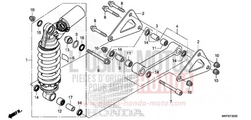 AMMORTIZZATORE POSTERIORE (CBR1000RA) CBR1000RAK di 2019